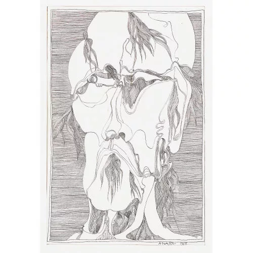 Franz Anatol Wyss — Surreales Gesicht.