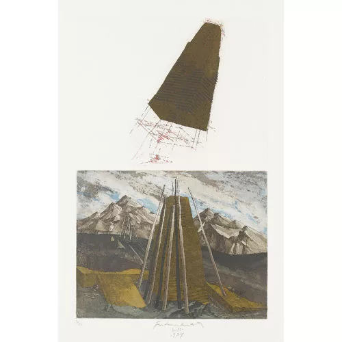 Franz Anatol Wyss — "Landschaft mit Flugobjekt".