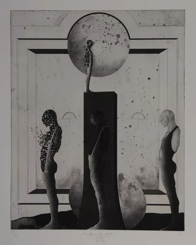 Franz Anatol Wyss — Landschaft mit Ei, 1973