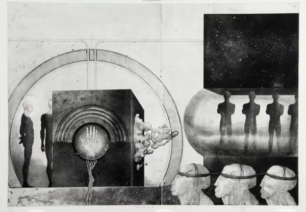 Franz Anatol Wyss — 3 Blätter: Programm I, 1970; Programm II, 1970; Programm III, 1970