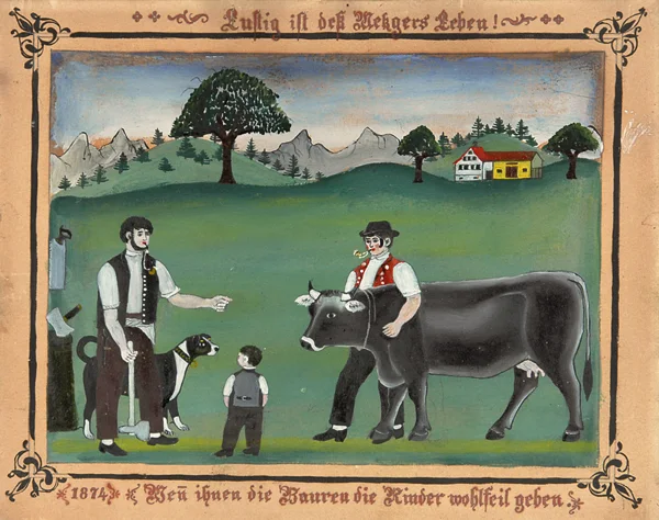 Franz Anton Haim — Lustig ist des Metzgers Leben! Wen ihnen die Bauren die Rinder wohlfeil geben, 1874