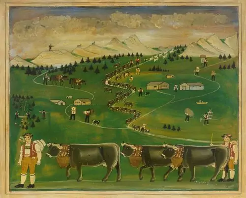 FRANZ-ANTON HAIM — Der Alpauftrieb. Um 1885-1890. — Koller Auktionen