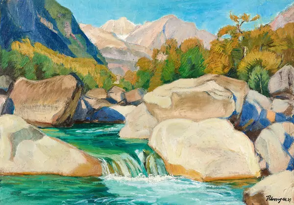 «Bachlandschaft» – 1929 – Franz Elmiger