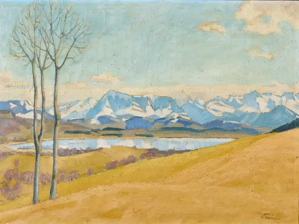 «Herbst im Seetal (Baldeggersee und Rigi)» – Franz Elmiger