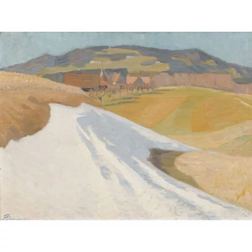 Franz Elmiger — Landschaft im Vorfrühling.