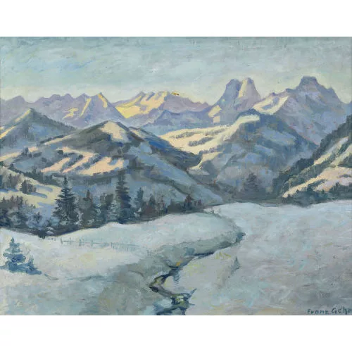 Franz Gehri — Winterliche Berglandschaft.