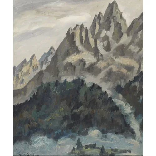 Franz Gehri — Steile Bergpartie.