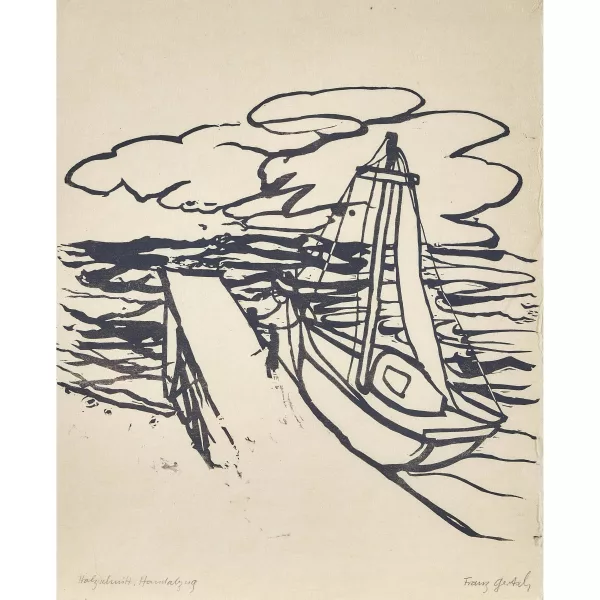 Franz Gertsch — Segelboot.
