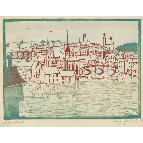 Franz Gertsch — Fantasiestadt.