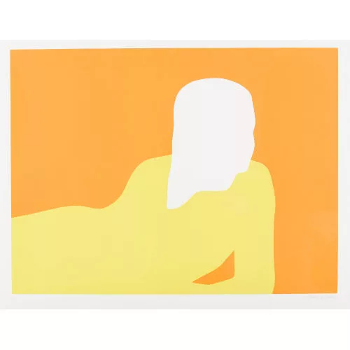 Franz Gertsch — "Auf einen Arm aufgestützte Frau".