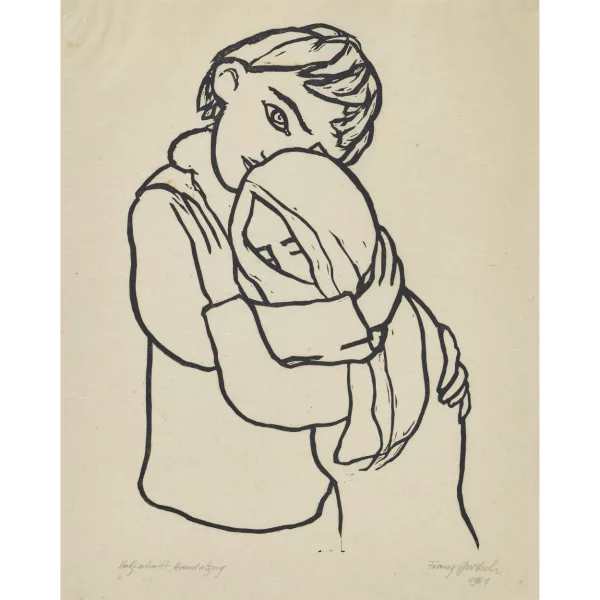 Franz Gertsch — Die Umarmung.