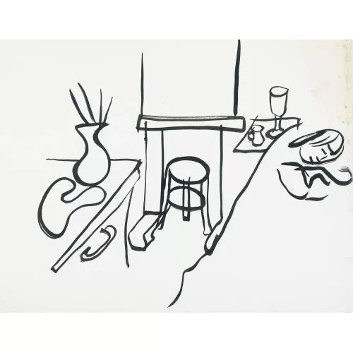 Franz Gertsch — Am Tisch.
