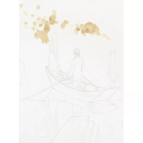 Franz Gertsch — Nächtliche Schifffahrt.