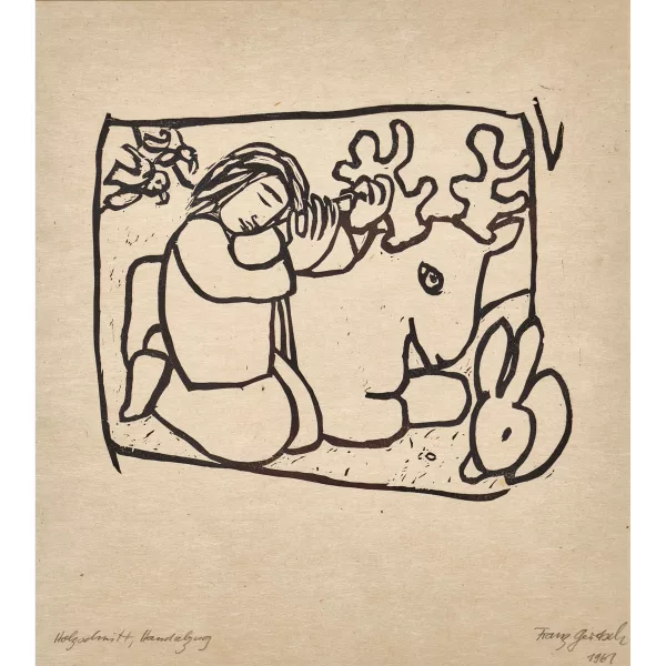 Franz Gertsch — "Orpheus mit den Tieren".