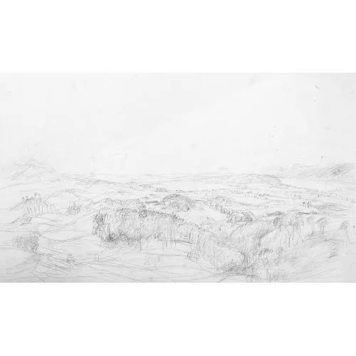 Franz Gertsch — Weite Landschaft.