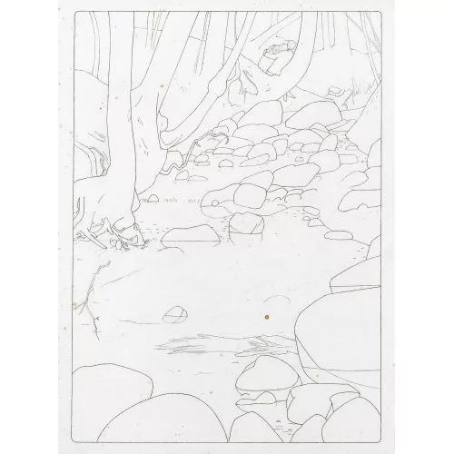 Franz Gertsch — Paar am Bach.
