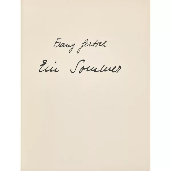 Franz Gertsch — "Ein Sommer".