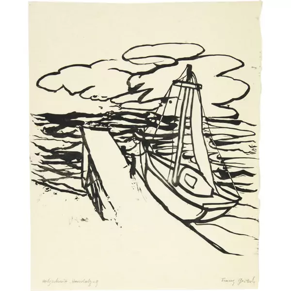 Franz Gertsch — Tristan Bärmann Eine Märchennovelle in 20 Originalholzschnitten — Galerie Kornfeld