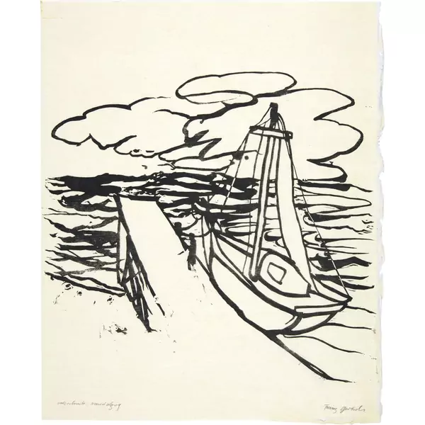 Franz Gertsch — Tristan Bärmann Eine Märchennovelle in 20 Originalholzschnitten — Galerie Kornfeld