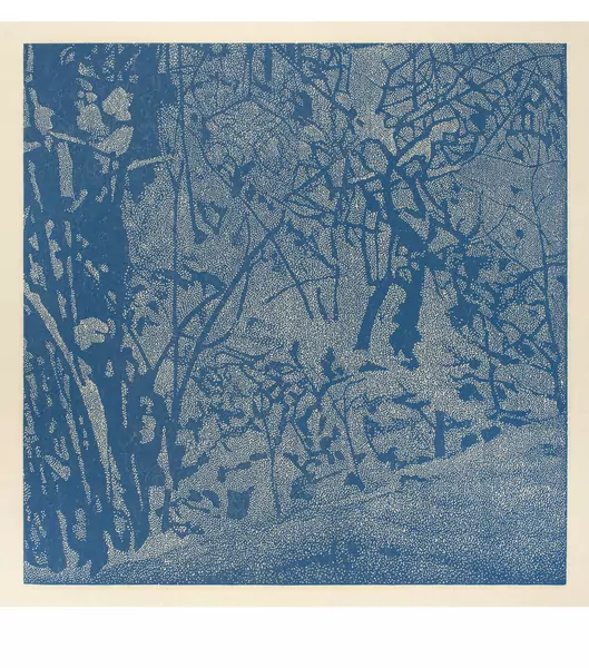 Franz Gertsch — Winter (Detail 2, 2018) — Galerie Kornfeld