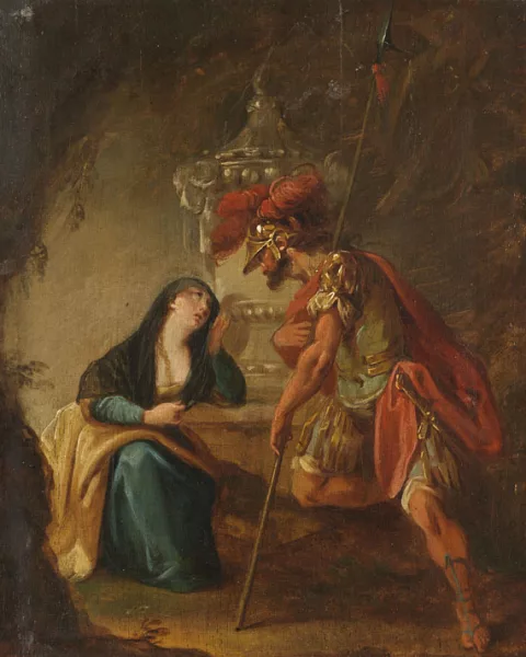 Franz Joseph Spiegler — Zugeschrieben - Flavianus und seine Frau Dafrosa. Ölstudie