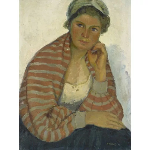 Franz Karl Opitz — Sitzendes Bauernmädchen.