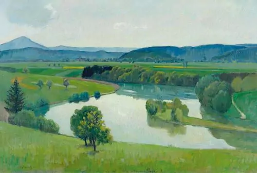 FRANZ KARL OPITZ — Blick über das Limmattal. — Koller Auktionen