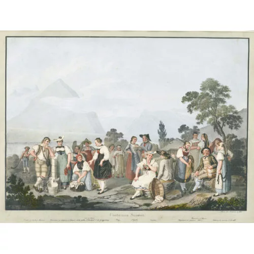 Franz Niklaus König — "Costumes Suisses".