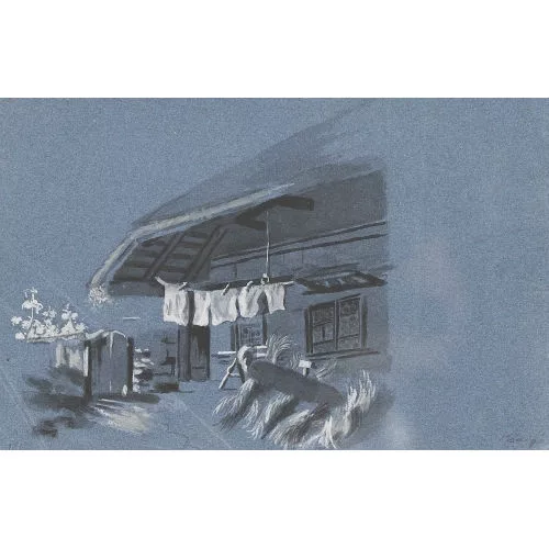 Franz Niklaus König — Ansicht eines Bauernhauses.