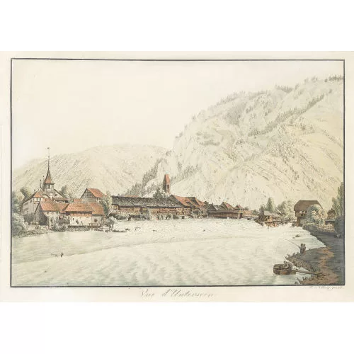 Franz Niklaus König — Vue d′Unterseen.