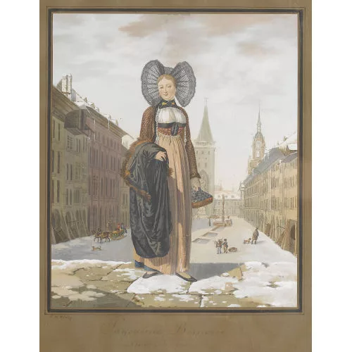 Franz Niklaus König — "Paysanne Bernoise, Costume d′hyver".