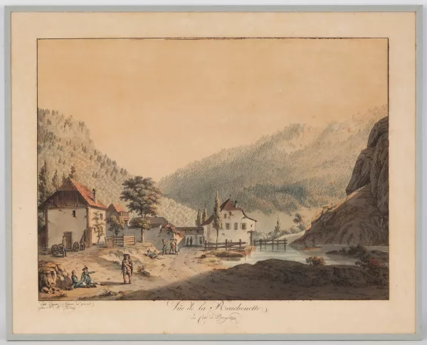Franz Niklaus König — Vue de la Reuchenette du côté de Pierrepertuis