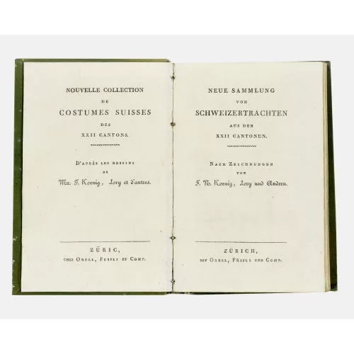 Franz Niklaus König — "Nouvelle Collection de Costumes Suisses des XXII Cantons".