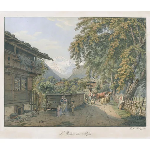 Franz Niklaus König — "Le Retour des Alpes".