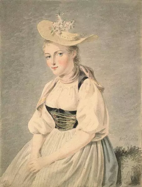 Franz Niklaus König — La belle Batelière de Brientz, Elisabeth Grossmann — Galerie Kornfeld
