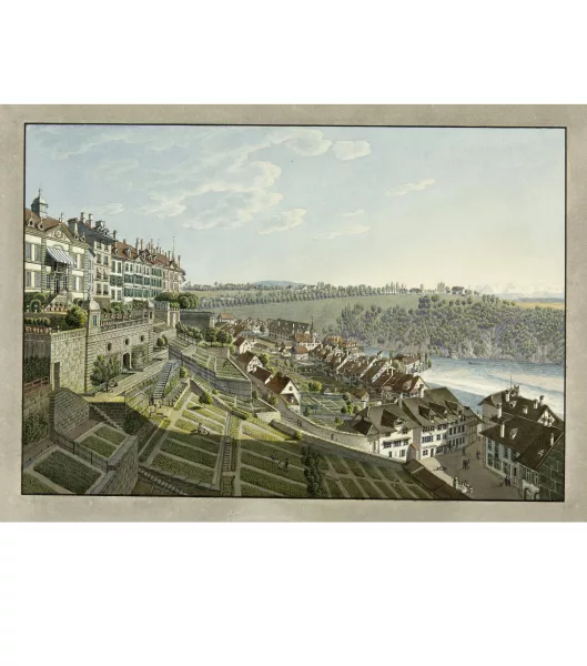 Franz Schmid — Ansicht von Bern mit dem von Wattenwyl-Haus