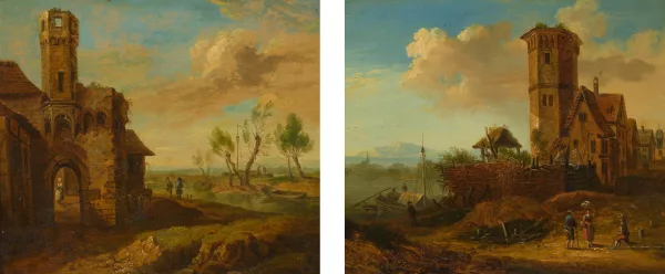 Franz Schütz — Gegenstücke: Städtchen am Fluss