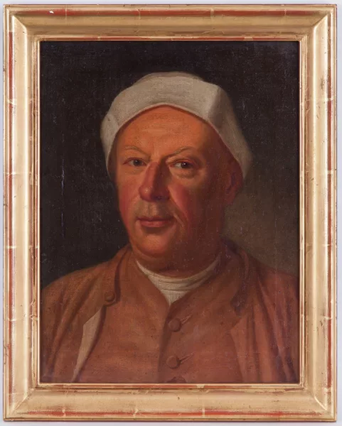 Franz Thaddäus II Menteler — Portrait d'homme au bonnet blanc
