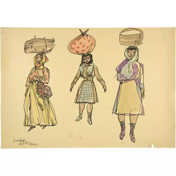 Franz Fedier — Konvolut mit 5 Zeichnungen — Galerie Kornfeld