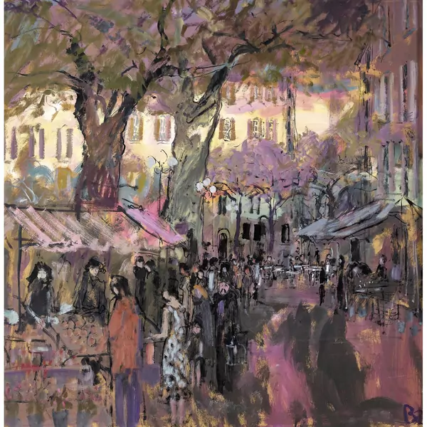Sommerlicher Marktplatz