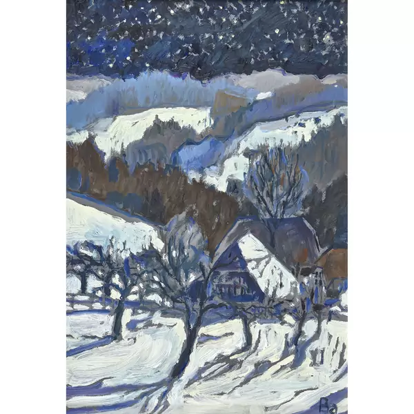 Emmentaler Winterlandschaft im Mondschein