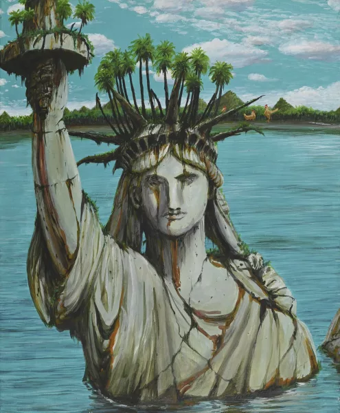Fred Engelbert Knecht — Ohne Titel (Freiheitsstatue)