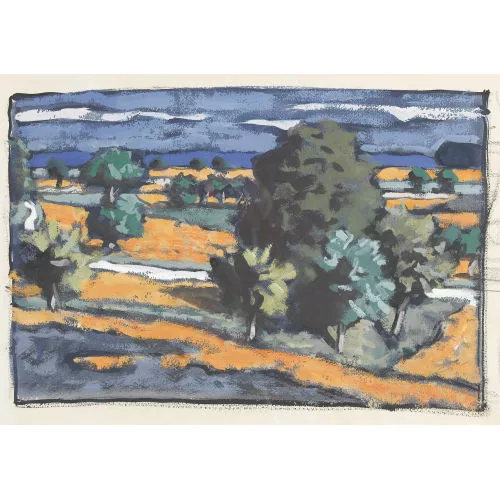 Fred Stauffer — Abendliche Landschaft im Emmental.