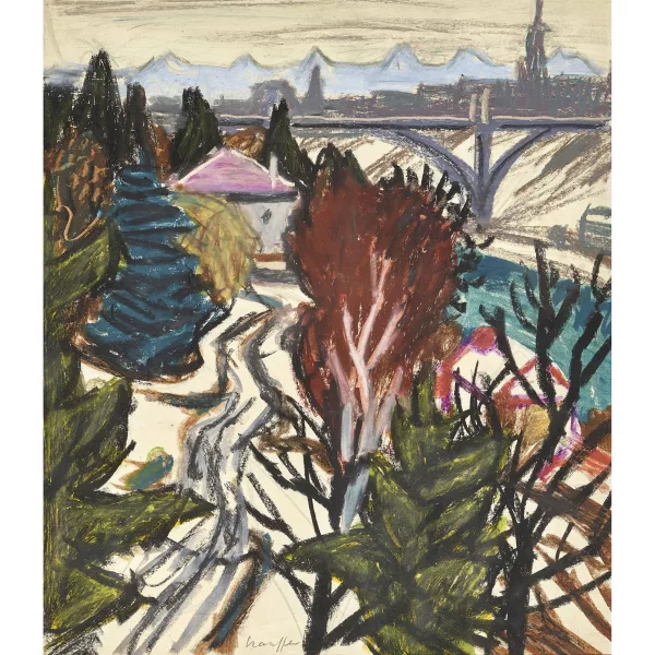 Fred Stauffer — Kornhausbrücke vom Altenberg-Rabbental aus.