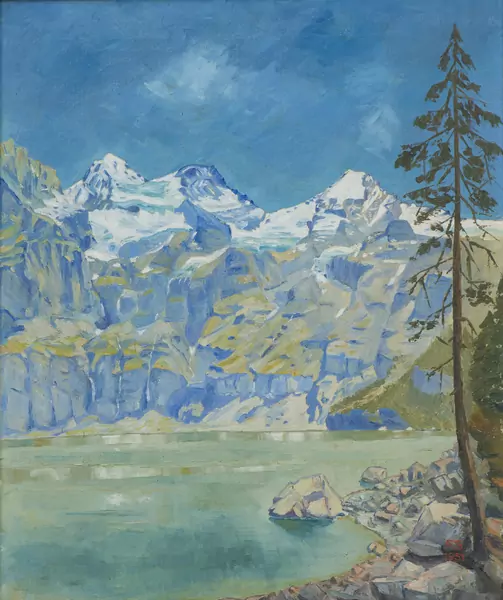 Fred STAUFFER (1892-1980), attribué à, 'Lac de montagne', huile — DognyAuction