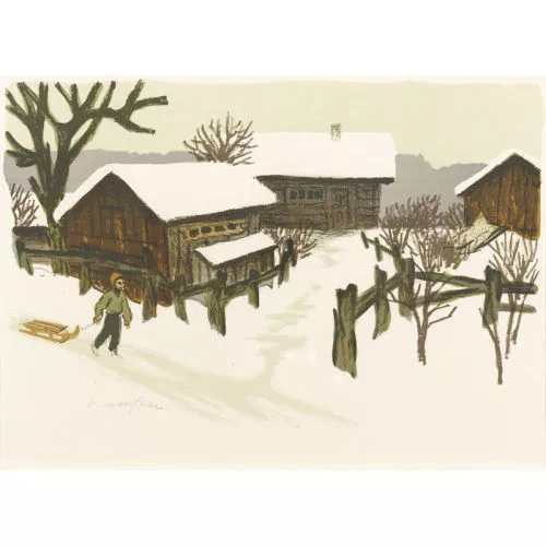 Fred Stauffer — Winterszene.
