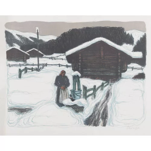 Fred Stauffer — Lauenen im Winter.