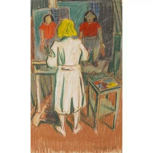 Fred Stauffer — Atelierszene.