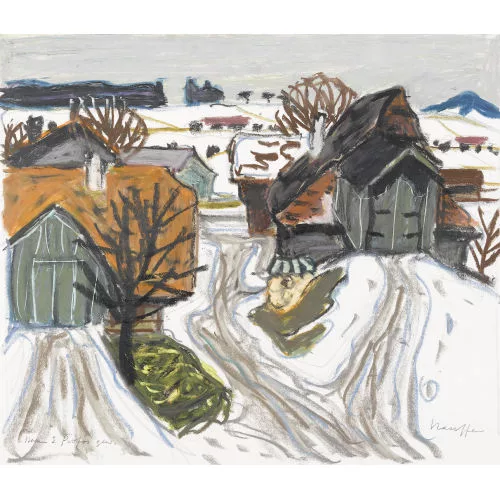 Fred Stauffer — Gehöft im Winter.