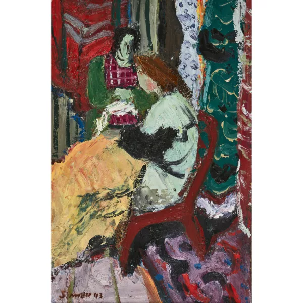 Fred Stauffer — "Intérieur mit Näherin".